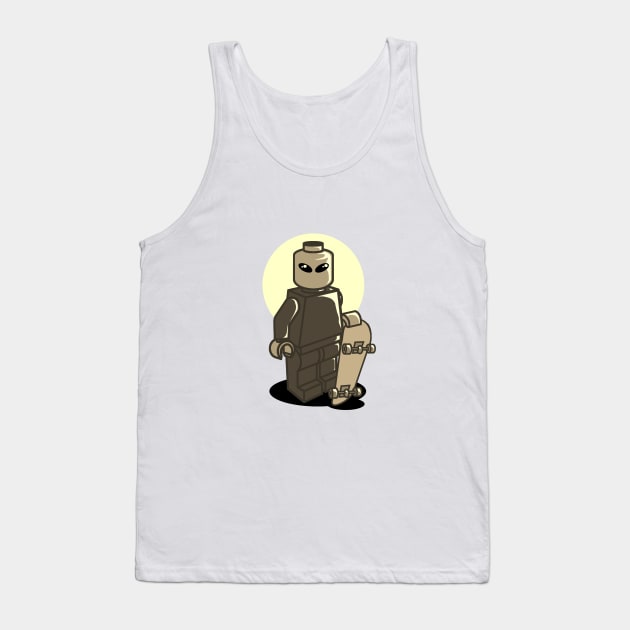 Blocky Style Skater Sepia Tank Top by Monkey Business Bank